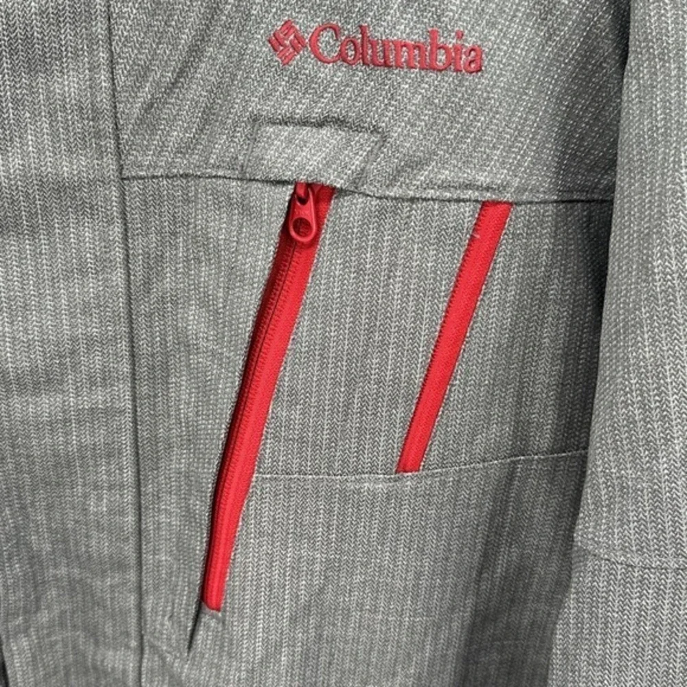Columbia Jacket Men's XL Gray Ski Omni Shield Waterproof Breathable Ins. Shell
